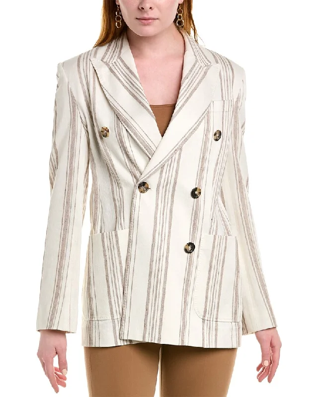 Women's Longline Linen Blazers in Pastel Colors for Summer EventsMax Mara Alloro Linen-Blend Jacket Women's Longline Linen Blazers in Pastel Colors for Summer EventsMax Mara Alloro Linen-Blend Jacket