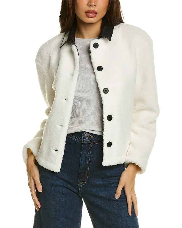 Oversized Women's Checkered Blazers in Black and White for a Trendy Styleo.p.t. Serenette Teddy Jacket Oversized Women's Checkered Blazers in Black and White for a Trendy Styleo.p.t. Serenette Teddy Jacket