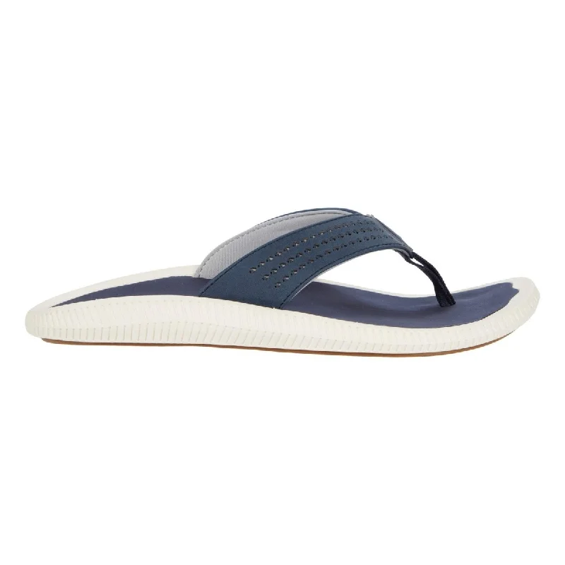 Men's sandals with a rubber sole for tractionOluKai Men's Ulele Blue Depth