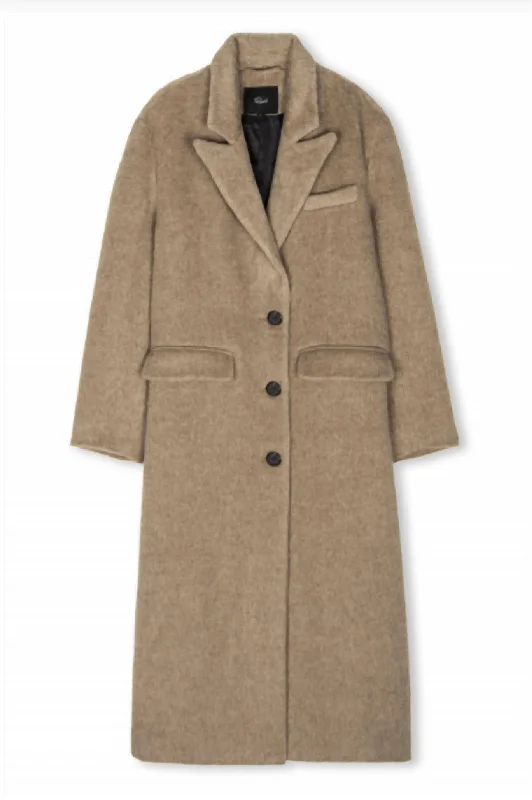 Plus size women's wool blend coats for a warm and stylish winterOpera Coat In Heather Latte Plus size women's wool blend coats for a warm and stylish winterOpera Coat In Heather Latte