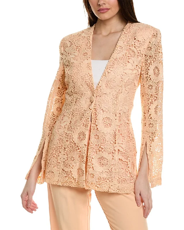 Plus Size Women's Embroidered Blazers in Floral Patterns for a Feminine TouchSabina Musayev Danon Jacket Plus Size Women's Embroidered Blazers in Floral Patterns for a Feminine TouchSabina Musayev Danon Jacket