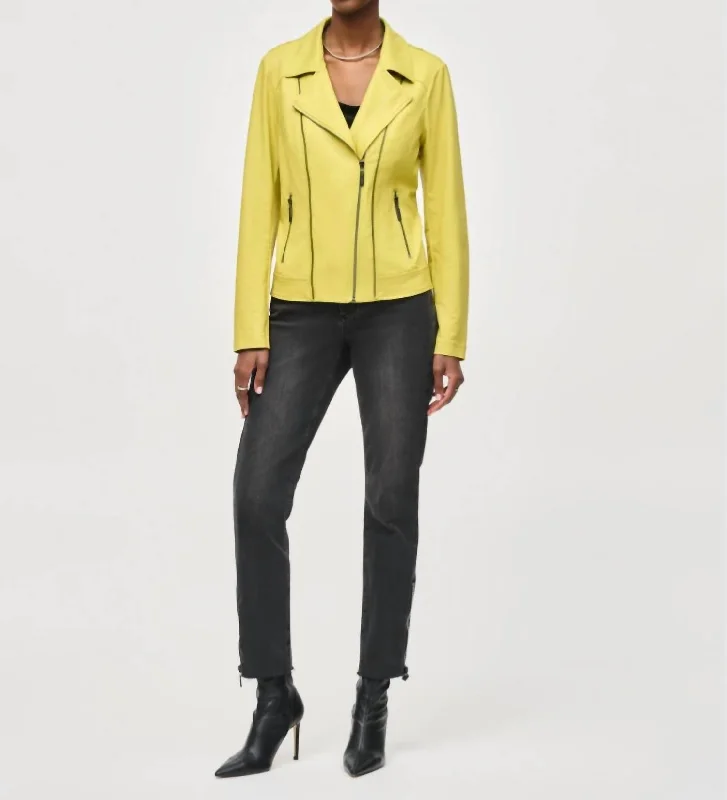 Water - resistant women's trench coats with adjustable cuffs for rainy daysZipper Jacket In Wasabi Water - resistant women's trench coats with adjustable cuffs for rainy daysZipper Jacket In Wasabi