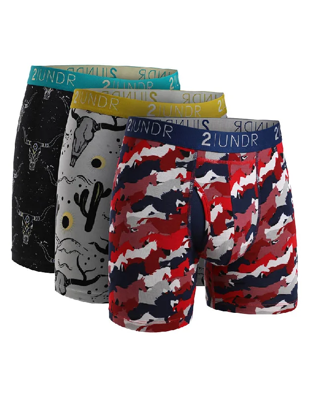 Men's boxer briefs with a low - rise style2UNDR Swing Shift Boxer Brief 3-Pack 2U013B Men's boxer briefs with a low - rise style2UNDR Swing Shift Boxer Brief 3-Pack 2U013B
