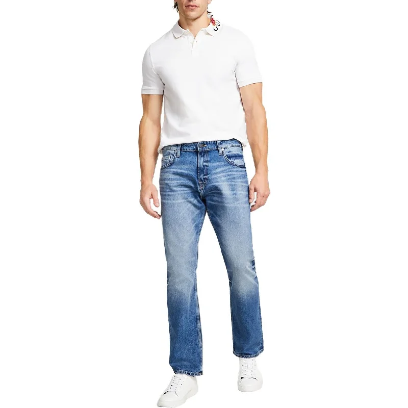 Men's Jeans with a Zip - Off Lower Leg for Convertible StyleRodeo Mens Denim Straight Leg Jeans Men's Jeans with a Zip - Off Lower Leg for Convertible StyleRodeo Mens Denim Straight Leg Jeans