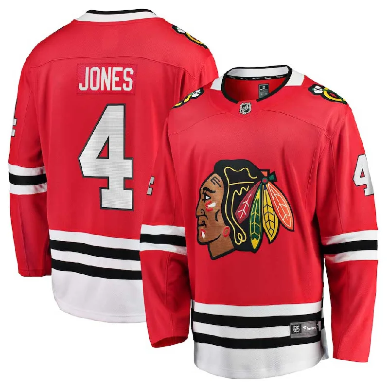 Chicago Blackhawks Seth Jones Home Breakaway Jersey w/ Authentic Lettering