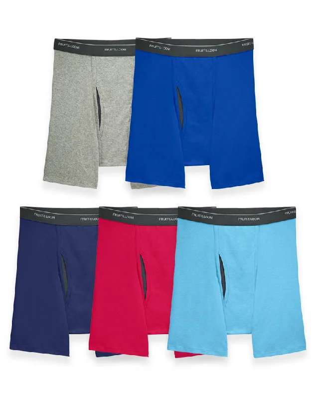 Men's boxer briefs with a fly - front closureFruit of the Loom 5-Pack Coolzone Asst Boxer Brief 5BL7CTG Men's boxer briefs with a fly - front closureFruit of the Loom 5-Pack Coolzone Asst Boxer Brief 5BL7CTG
