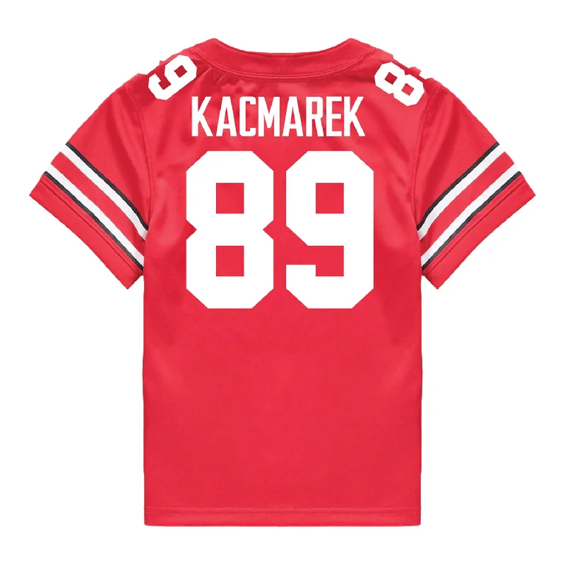 Ohio State Buckeyes Nike #89 Will Kacmarek Student Athlete Scarlet Football Jersey