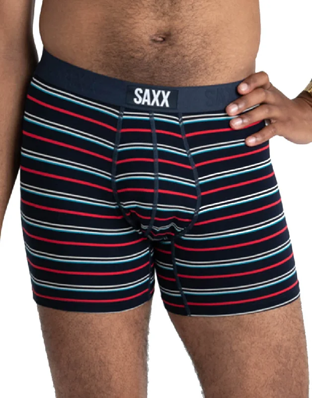 SAXX Vibe Slim Fit - No Fly Boxer Brief DK INK Coast Stripe SXBM35