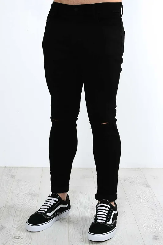 Plus Size Men's Bootcut Jeans with a Relaxed Waist for a Classic and Comfortable FitZ-Roller Jean Delta Black Destroy Plus Size Men's Bootcut Jeans with a Relaxed Waist for a Classic and Comfortable FitZ-Roller Jean Delta Black Destroy