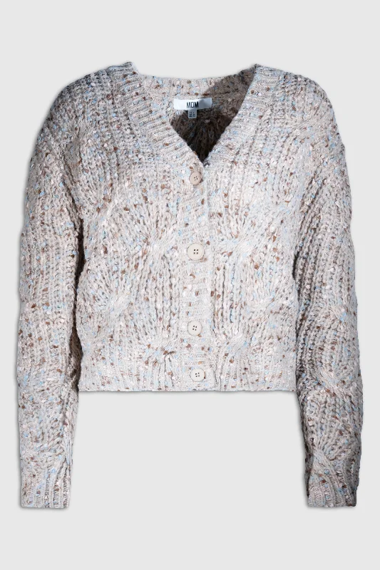 cashmere blend women cardigan for a luxurious feel15120018 Big Cable Cardigan - Sand cashmere blend women cardigan for a luxurious feel15120018 Big Cable Cardigan - Sand