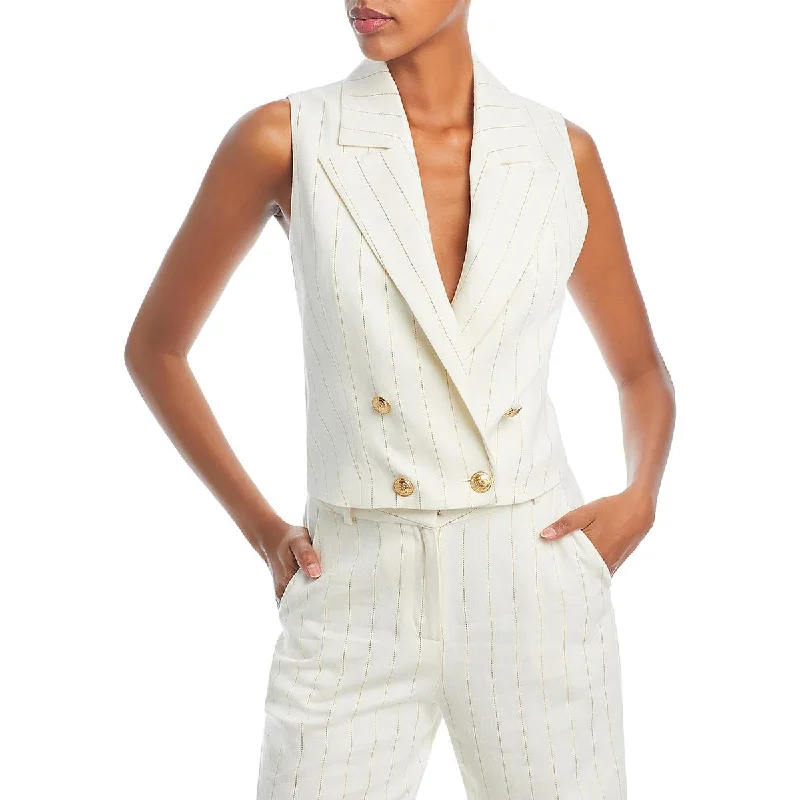 Women's longline double - breasted camel coats for a sophisticated lookWomens Linen Blend Linen Vest Women's longline double - breasted camel coats for a sophisticated lookWomens Linen Blend Linen Vest