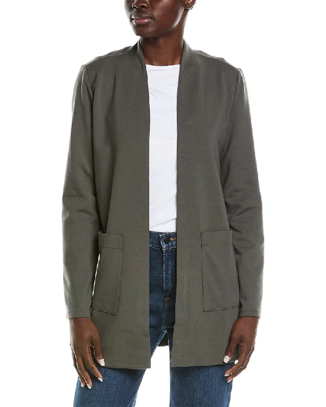 Women's reversible down coats with two - tone designs for versatile stylingEileen Fisher High Collar Long Jacket Women's reversible down coats with two - tone designs for versatile stylingEileen Fisher High Collar Long Jacket