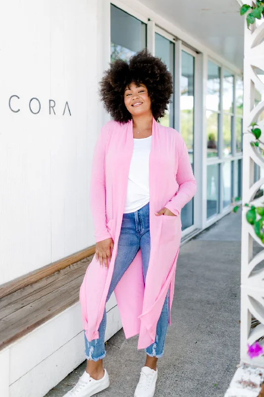 organic cotton women cardigan for an eco - friendly choiceJane Cardigan in Pink
