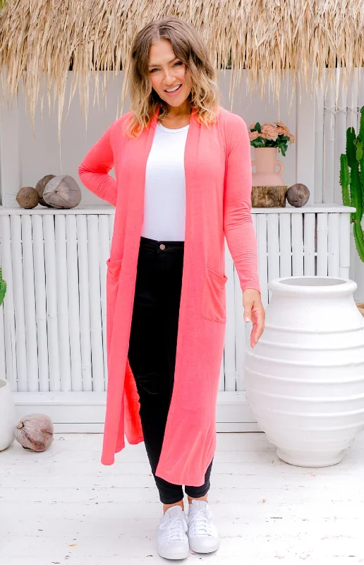 button down women cardigan with vintage buttonsJane Cardigan in Peach