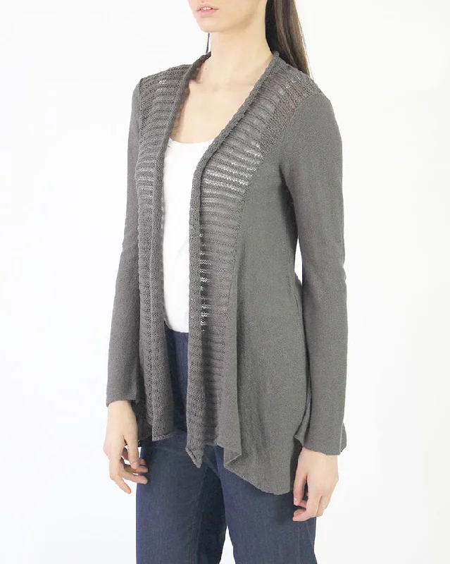 cable knit women cardigan with intricate patternsDiagonal Ribbed Cardigan