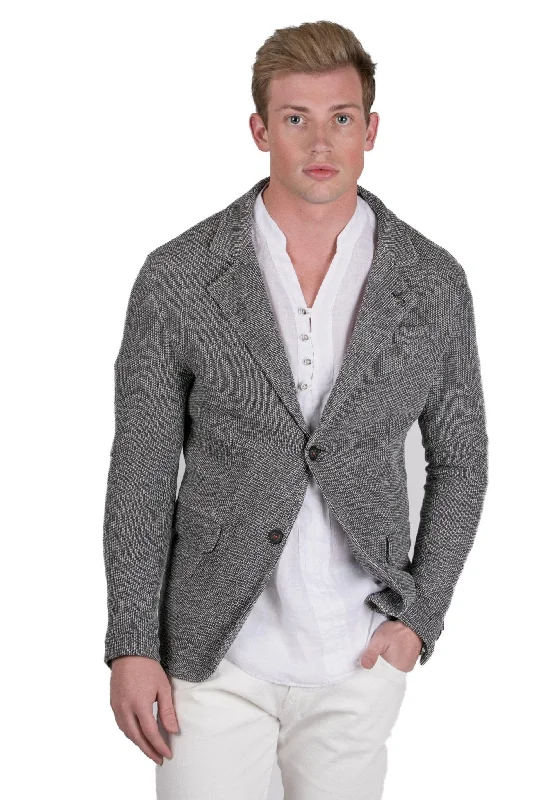 cable knit women cardigan with intricate patternsFITTED KNIT MEN'S BLAZER