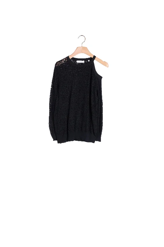 cropped women cardigan to pair with high - waisted jeansPull Sepia