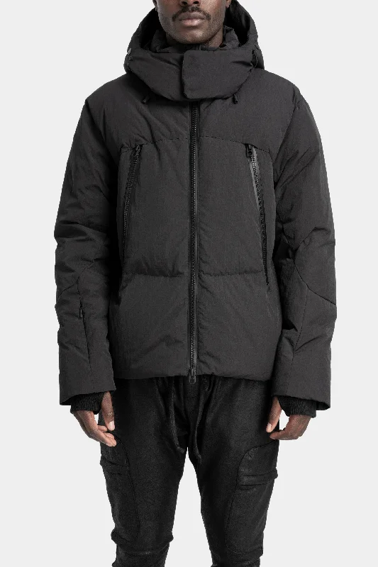 Quilted down women's coats with removable hoods for outdoor activitiesDetachable hood down jacket, Black Quilted down women's coats with removable hoods for outdoor activitiesDetachable hood down jacket, Black