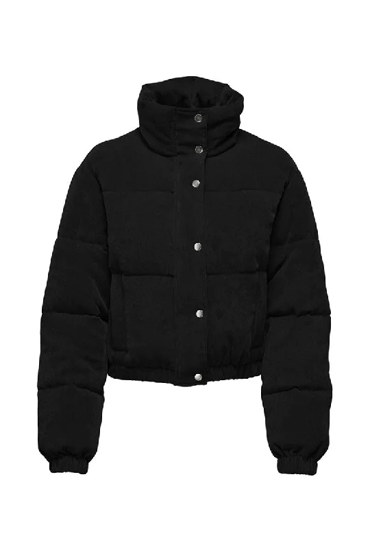 Hooded women's puffer coats in neon colors for high - visibility sportsJDY MULAN CORD SHORT JACKET Hooded women's puffer coats in neon colors for high - visibility sportsJDY MULAN CORD SHORT JACKET