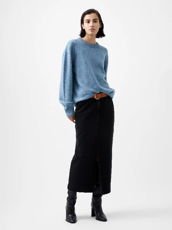 button down women cardigan with vintage buttonsKesia Recycled Crew Neck Jumper