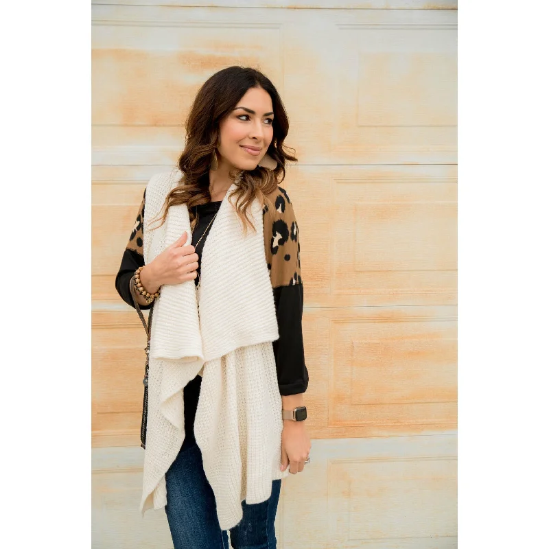lightweight women cardigan for spring and fallKnitted Kimono Vest