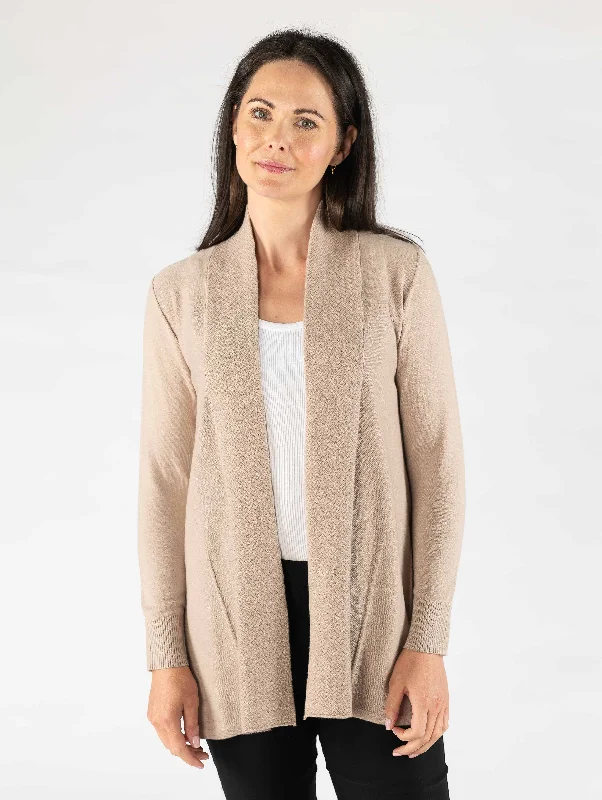 color block women cardigan with bold huesLacy pattern edge to edge cardigan