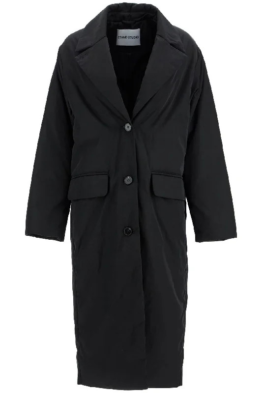Women's longline double - breasted camel coats for a sophisticated lookmelita poly-twill coat 61437 8700 BLACK Women's longline double - breasted camel coats for a sophisticated lookmelita poly-twill coat 61437 8700 BLACK
