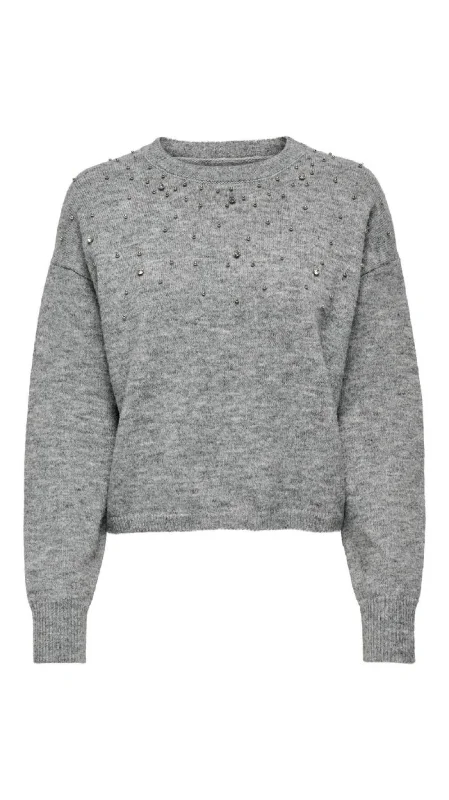 long length women cardigan with side slitsNami Grey Knit