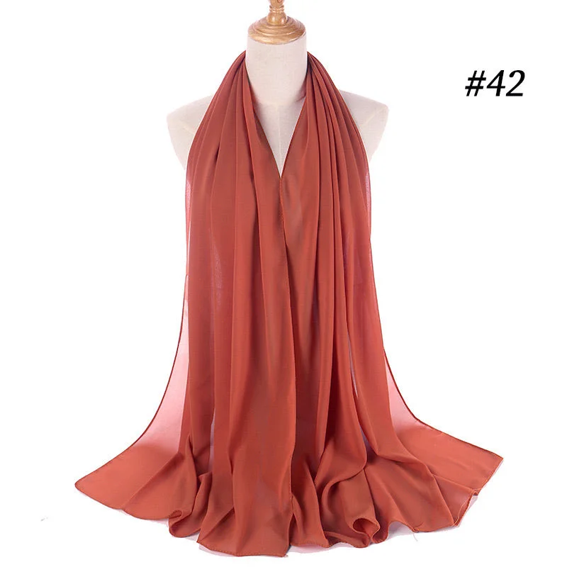 floral print women cardigan for a feminine touchChiffon Bubble Scarf- Redwood