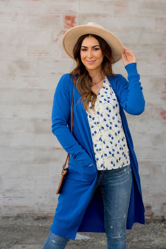 long length women cardigan with side slitsSo Soft Tunic Cardigan