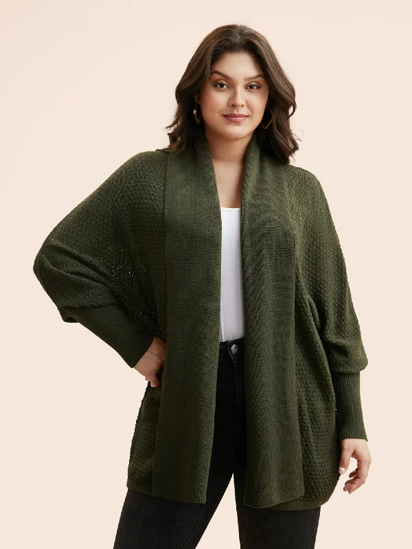 cable knit women cardigan with intricate patternsTexture Lapel Collar Dolman Sleeve Cardigan cable knit women cardigan with intricate patternsTexture Lapel Collar Dolman Sleeve Cardigan