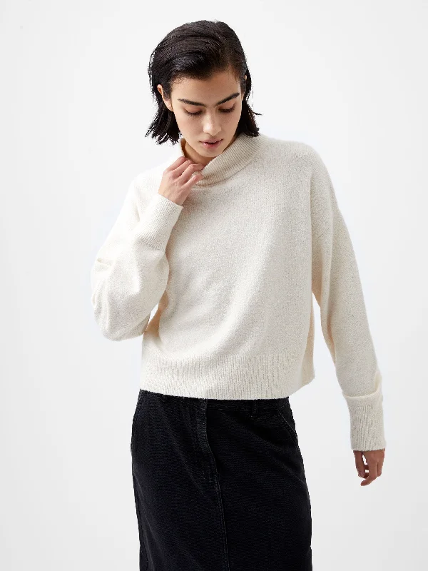 ribbed women cardigan with a classic textureVhari Recycled Grown On Neck Jumper