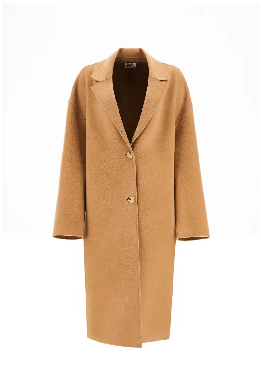 Mid - length women's down coats in a slim fit for a modern and sleek appearancewool blend cocoon coat with 244 WRO0138 FB0006 CAMEL 033 Mid - length women's down coats in a slim fit for a modern and sleek appearancewool blend cocoon coat with 244 WRO0138 FB0006 CAMEL 033