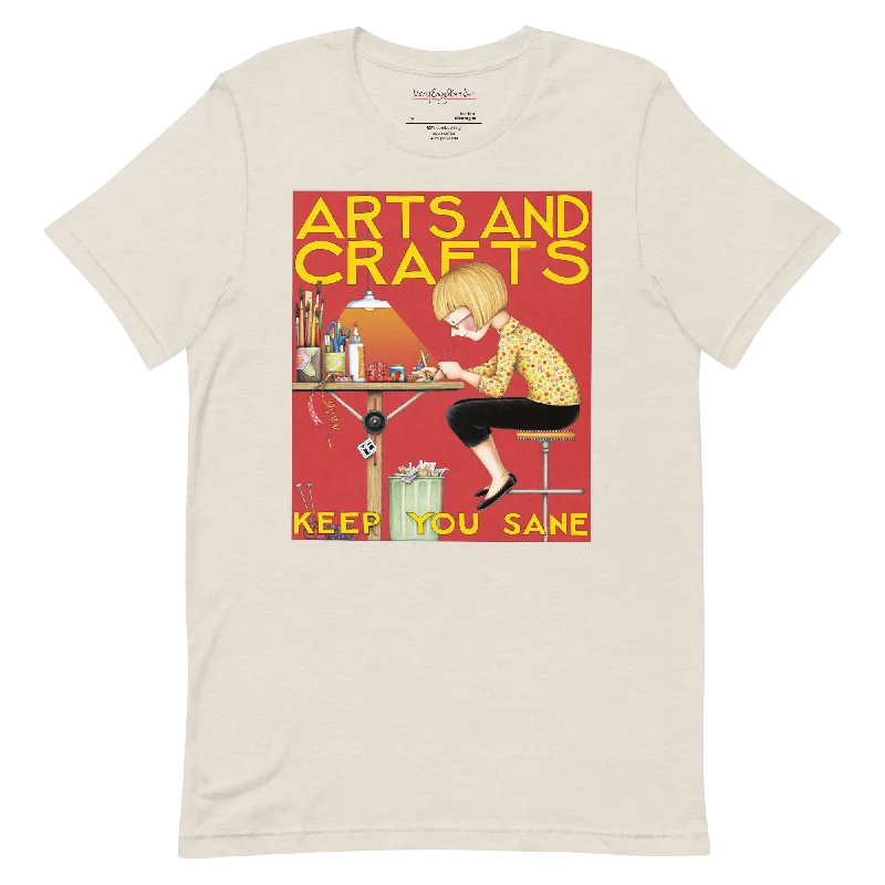 Crew Neck Women T Shirt with a Timeless DesignArts and Crafts Unisex T-Shirt