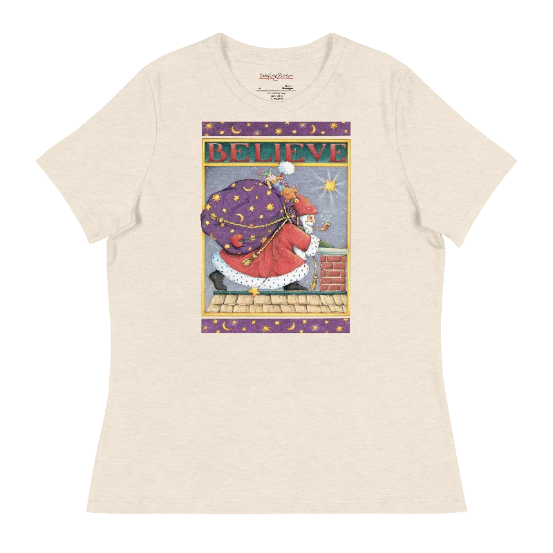 Organic Cotton Women T Shirt for Eco - Conscious WearersBelieve Women's T-Shirt