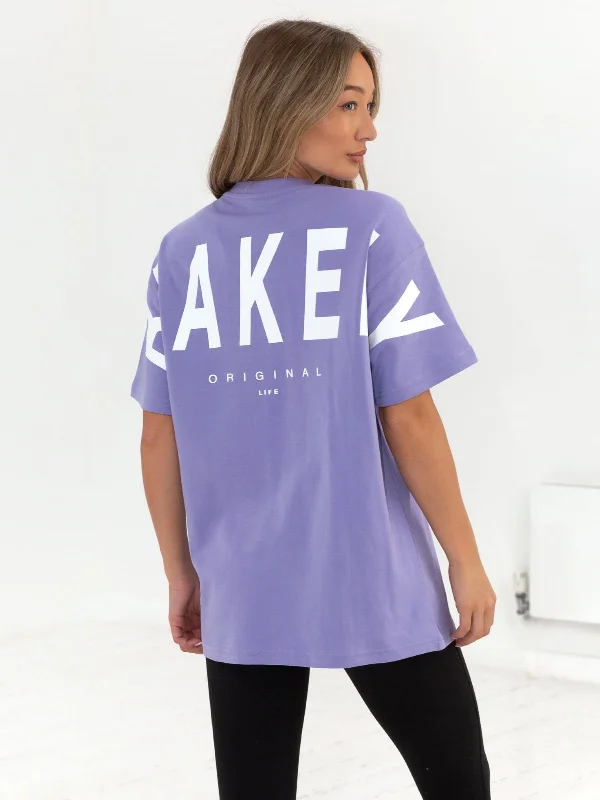 V - Neck Women T Shirt to Enhance the NecklineIsabel Oversized T-Shirt - Violet