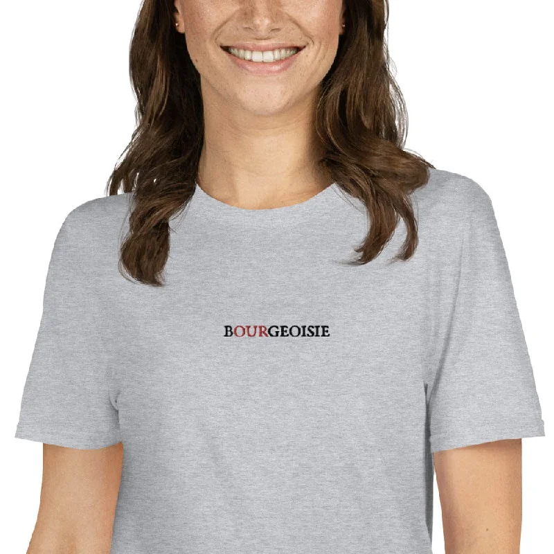 Embroidered Women T Shirt with Intricate DetailsBourgeoisie - Embroidered - Premium T-Shirt Embroidered Women T Shirt with Intricate DetailsBourgeoisie - Embroidered - Premium T-Shirt