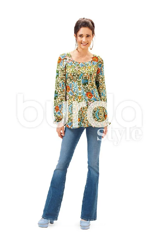 Mock Neck Women's Angora Blend Sweater Dresses in Solid ColorsBurda Dress and Blouses 6685 Mock Neck Women's Angora Blend Sweater Dresses in Solid ColorsBurda Dress and Blouses 6685