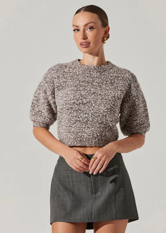 Sleeveless Women's Silk - Trimmed Sweaters for SummerCollete Sweater - Ash Pink