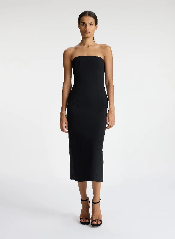 Wrap - Style Women's Lambswool Sweater Dresses in Elegant ShadesElizabeth Strapless Midi Dress Wrap - Style Women's Lambswool Sweater Dresses in Elegant ShadesElizabeth Strapless Midi Dress