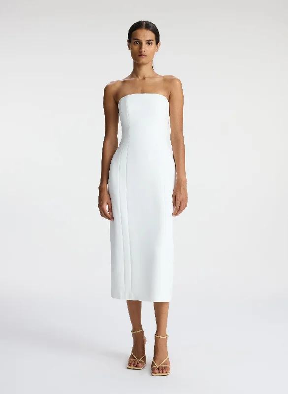 Plus Size Women's Turtleneck Sweater Dresses with Side SlitsElizabeth Strapless Midi Dress Plus Size Women's Turtleneck Sweater Dresses with Side SlitsElizabeth Strapless Midi Dress