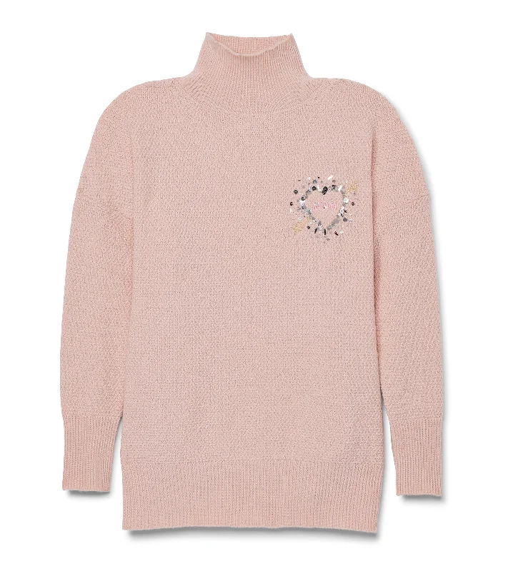 Women's Long Sleeve Turtleneck Cashmere SweatersEmily Funnelneck