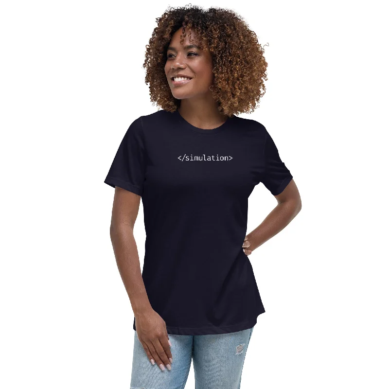 Tie - Dye Women T Shirt with a Bohemian VibeEnd of Simulation - Women's T-Shirt