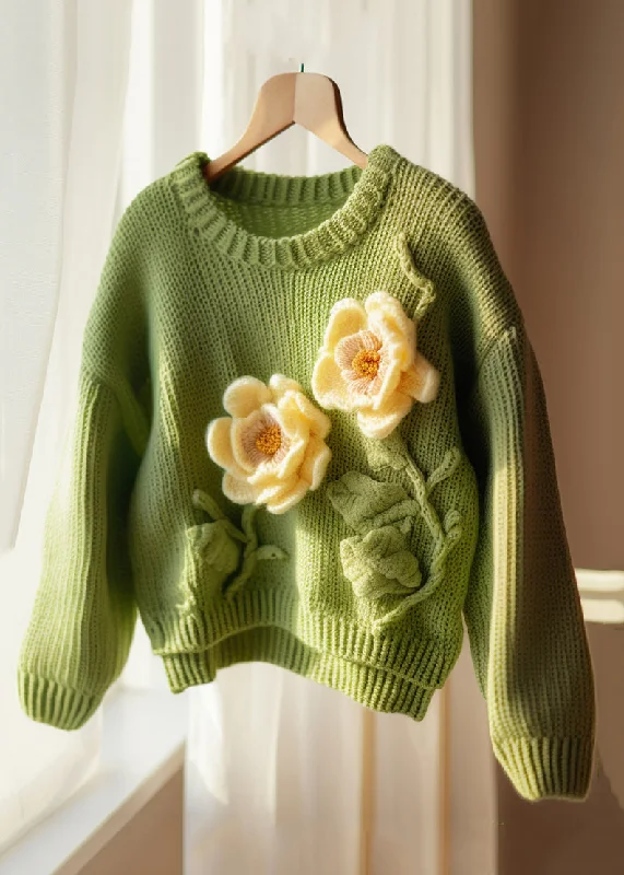 V - Neck Women's Ribbed Wool Sweaters for FallFloral Green O Neck Hollow Out Knit Sweater Fall V - Neck Women's Ribbed Wool Sweaters for FallFloral Green O Neck Hollow Out Knit Sweater Fall
