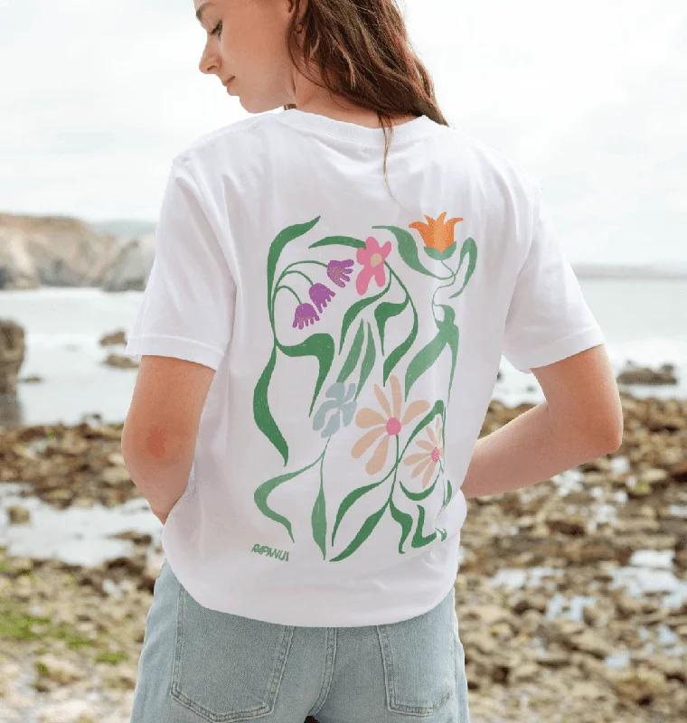 Sleeveless Women T Shirt for Summer ComfortFlowers T-shirt
