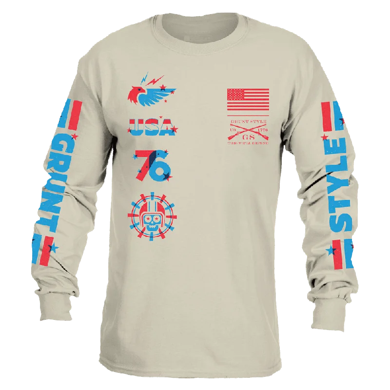 Tie - Dye Women T Shirt with a Bohemian VibeFreedom Racing Long Sleeve - Sand