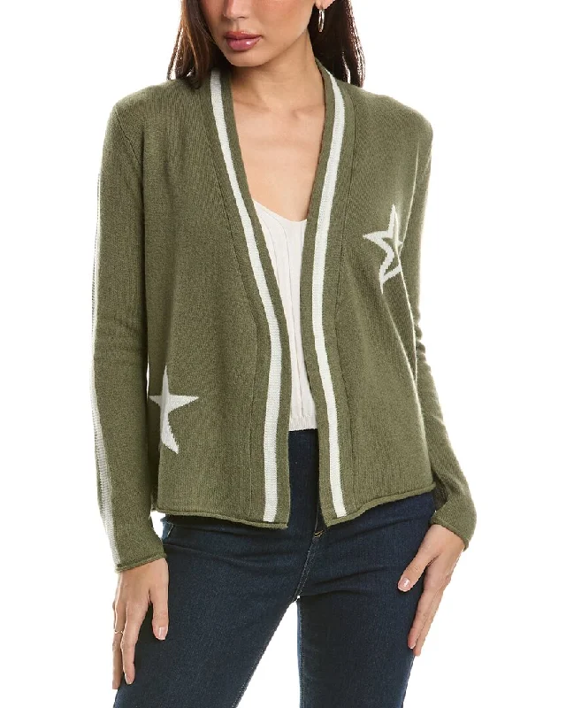 Mini - Length Women's Chunky Knit Sweater Dresses in Bold HuesHannah Rose Star Intarsia Wool & Cashmere-Blend Cardigan Mini - Length Women's Chunky Knit Sweater Dresses in Bold HuesHannah Rose Star Intarsia Wool & Cashmere-Blend Cardigan
