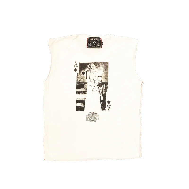 Distressed Women T Shirt with a Laid - Back AestheticI'm Wicked I'm Wild (CUT UP)