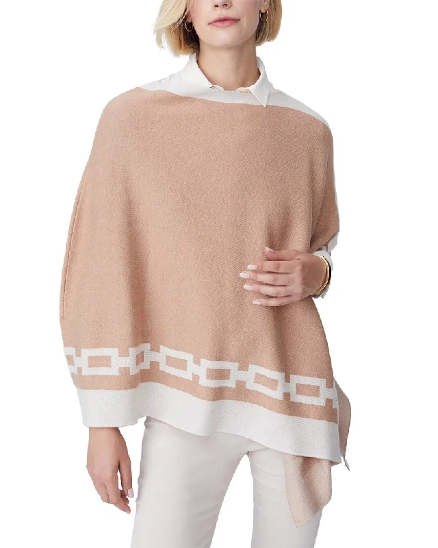 Plus Size Women's Oversized Chunky Knit SweatersJ.McLaughlin Angus Poncho
