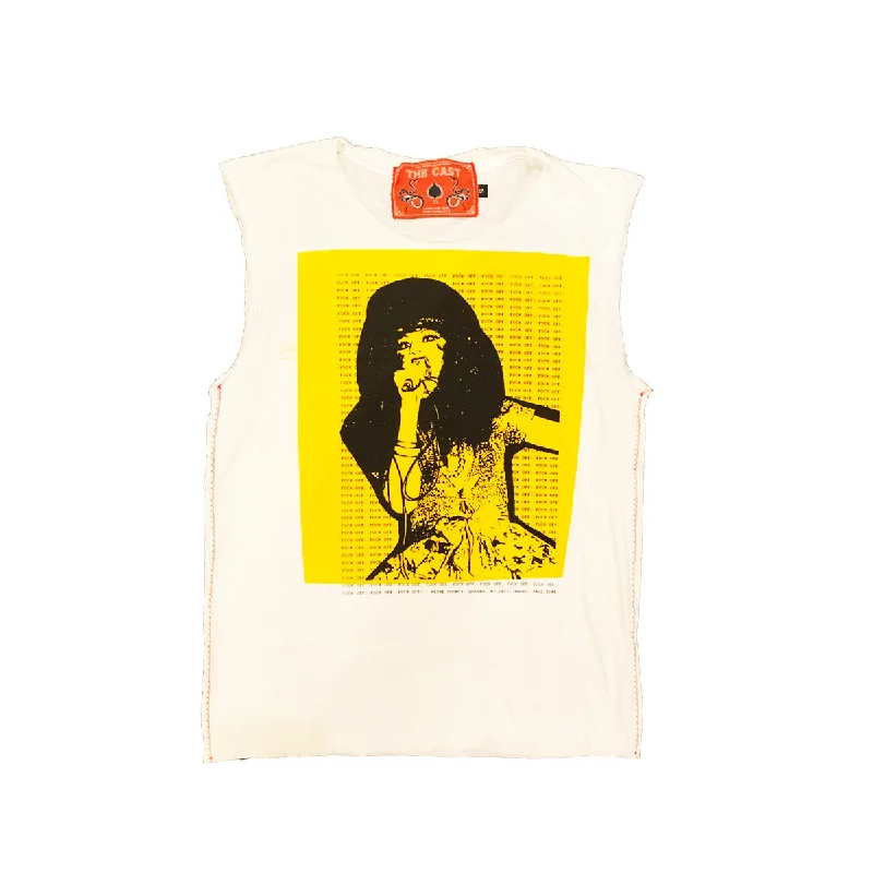 Ringer T Shirt Women with Retro - Inspired StripesJAYNE COUNTY (CUT UP)